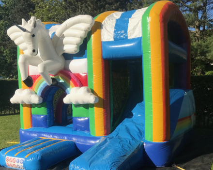 Springkasteel / luchtkussen Unicorn Mini Combi huren in Hoogstraten